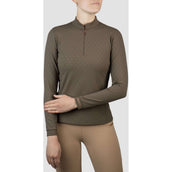 HORKA Shirt Emily Maniche Lunghe Espresso