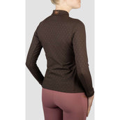 HORKA Shirt Emily Maniche Lunghe Cioccolato Fondente
