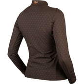 HORKA Shirt Emily Maniche Lunghe Cioccolato Fondente
