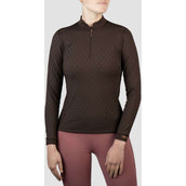 HORKA Shirt Emily Maniche Lunghe Cioccolato Fondente