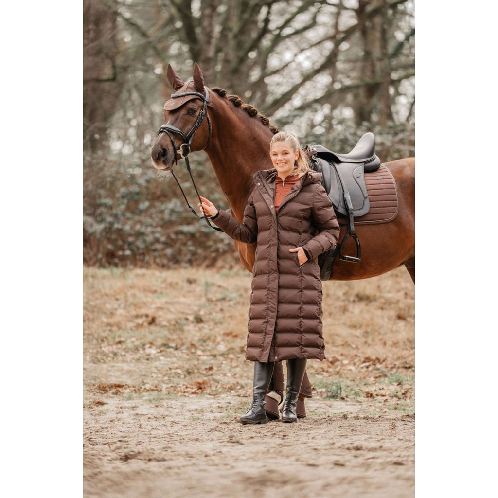 EQPRO Piumino Lungo Eloise Cioccolato