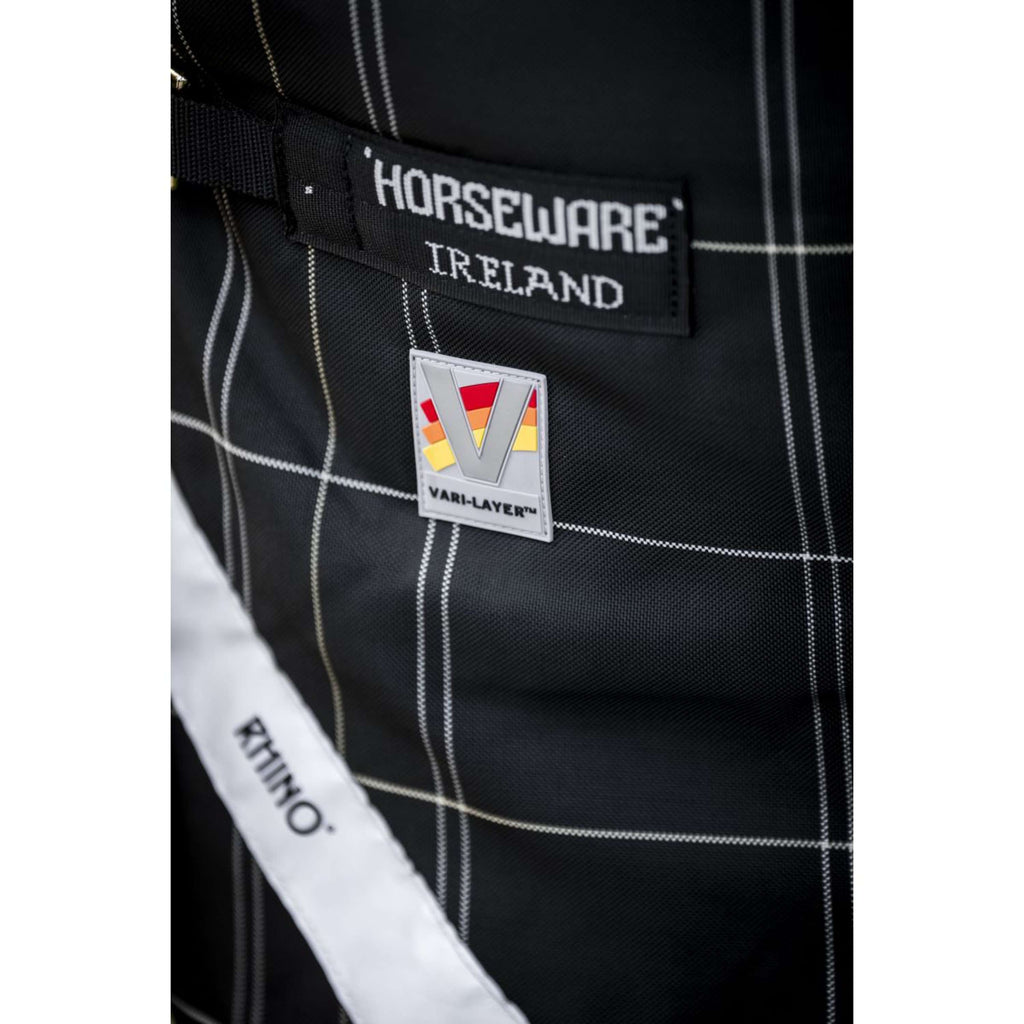 Rhino Wug Turnout Varilayer 250g Black/Grey/White Check/Gray