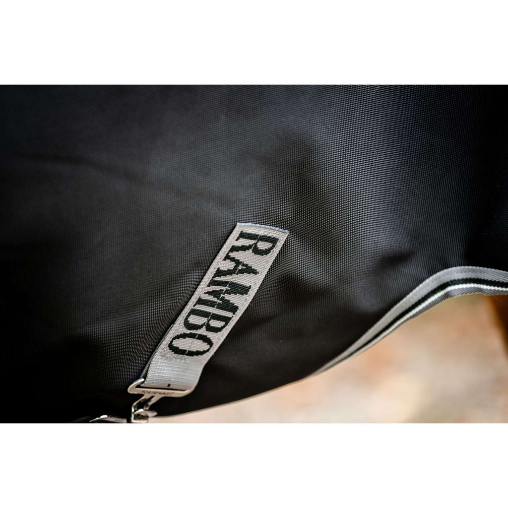 Rambo Turnout Rug 1680D Varilayer 250g Black/Thunderstorm Grey/Silver