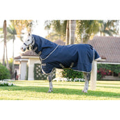 Amigo Turnout Rug 1200D Plus Pony 250g Navy/Titanium Grey/Silver