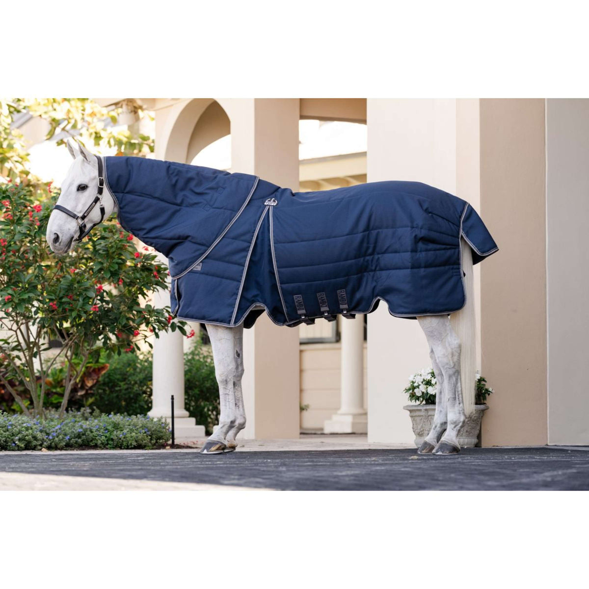 Rambo Optimo Coperta da scuderia Plus 200g Navy/Thunderstorm Grey/Silver