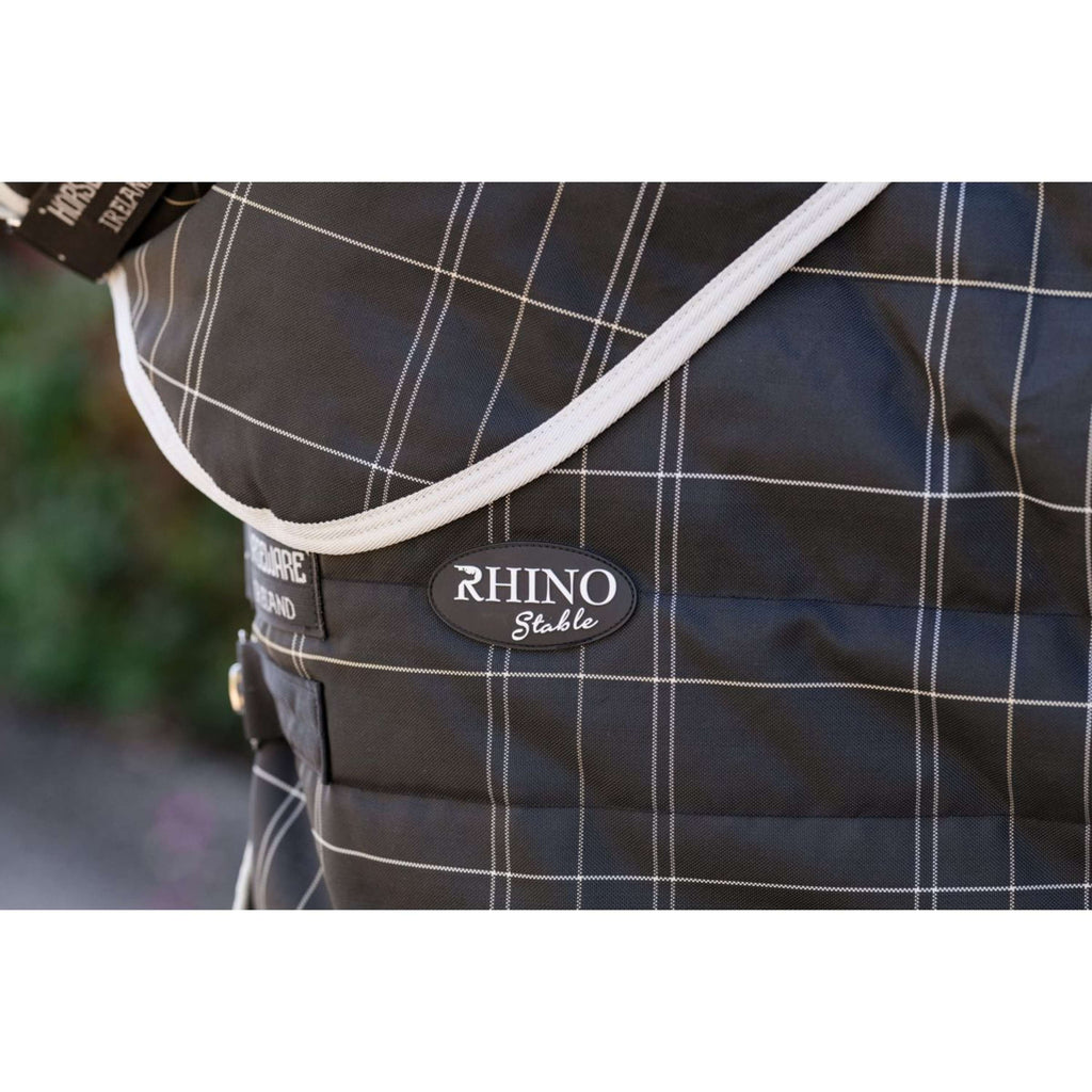Rhino Copricollo Stable 100g Black/Grey/White Check/Gray