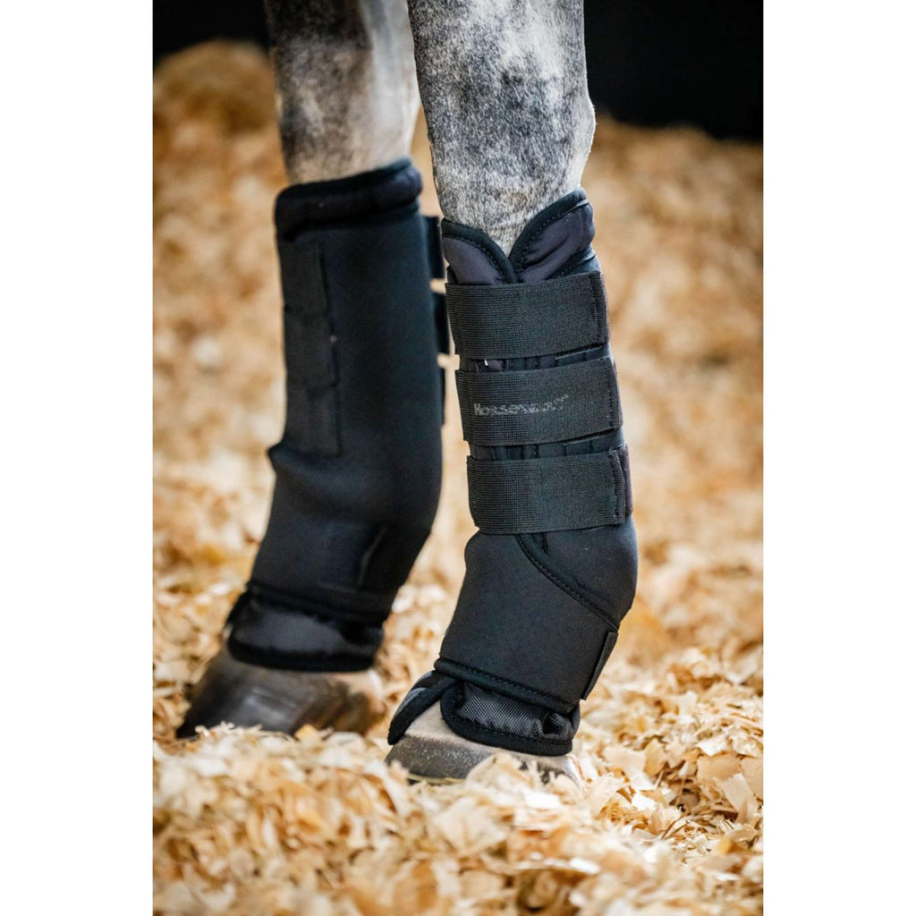 Horseware Protettori da stalla Pro Bamboo Nero