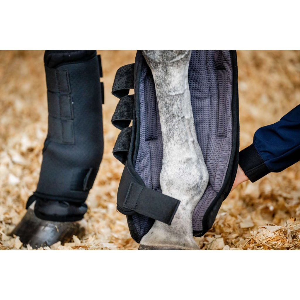 Horseware Protettori da stalla Pro Bamboo Nero
