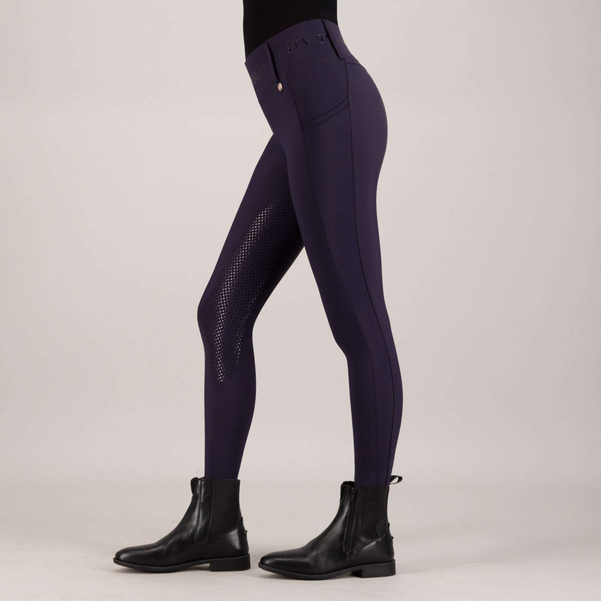 HV Polo Leggings da Equitazione HVPFavourite Full Grip Navy