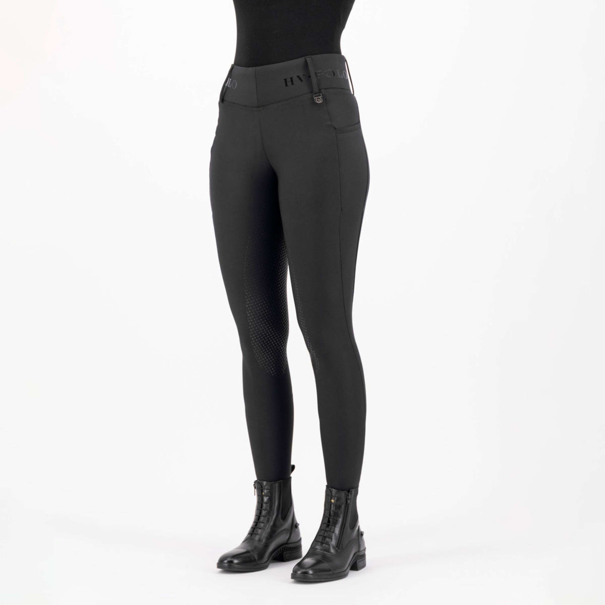 HV Polo Leggings da Equitazione HVPFavourite Full Grip Nero