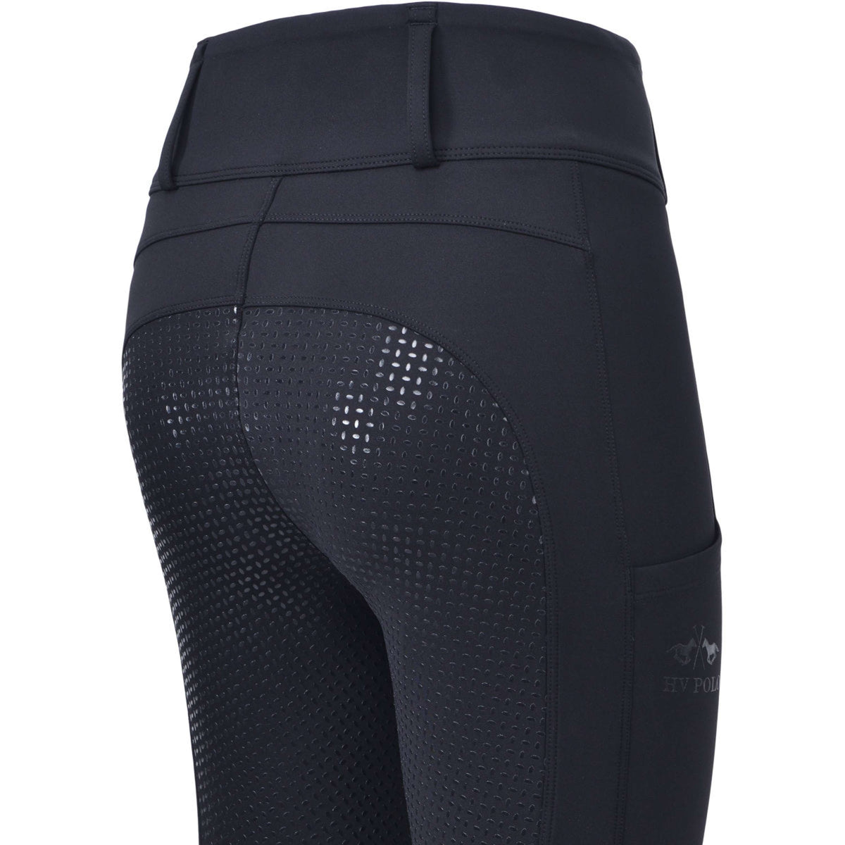 HV Polo Leggings da Equitazione HVPManou Full Grip Nero