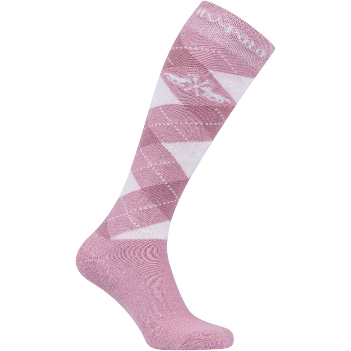 HV Polo Calze da Equitazione HVPArgyle Pretty Pink