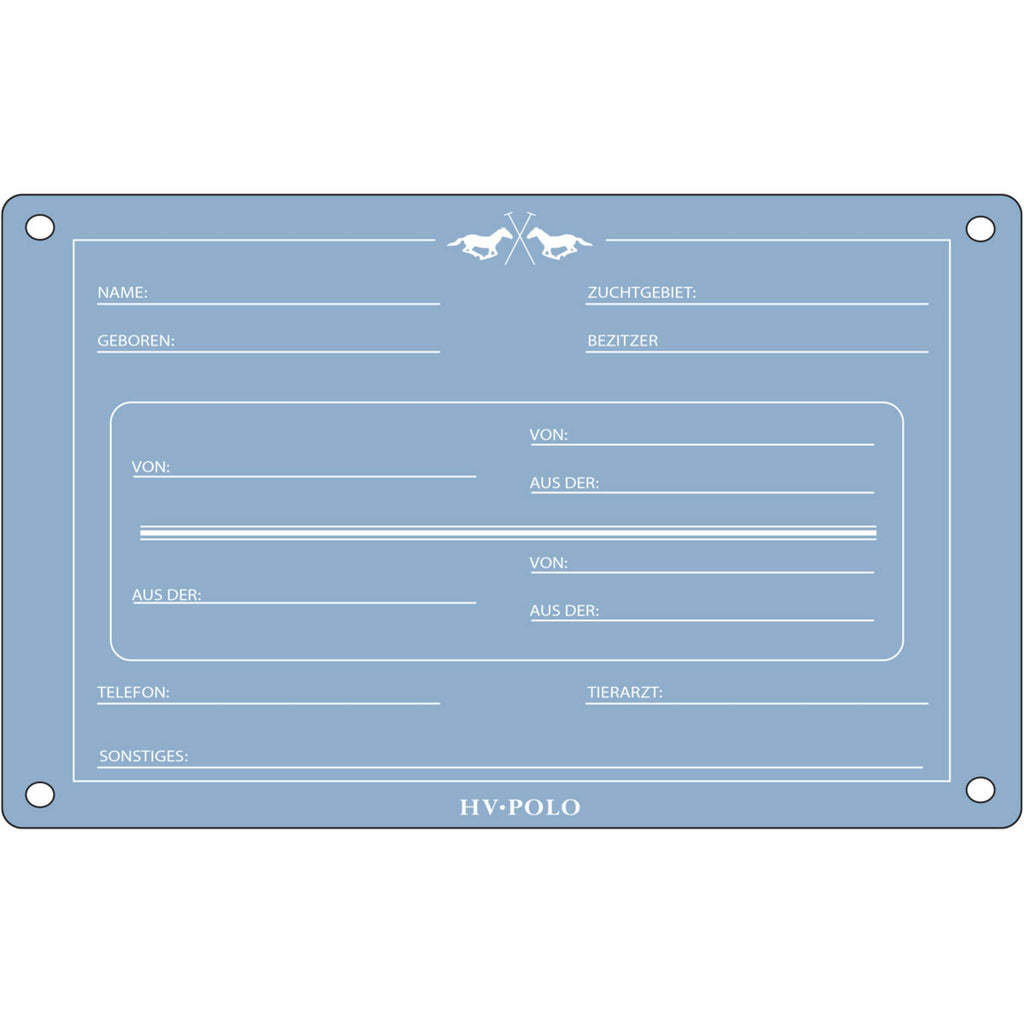 HV Polo Targa per Box HVPPolo Tedesco Powder Blue