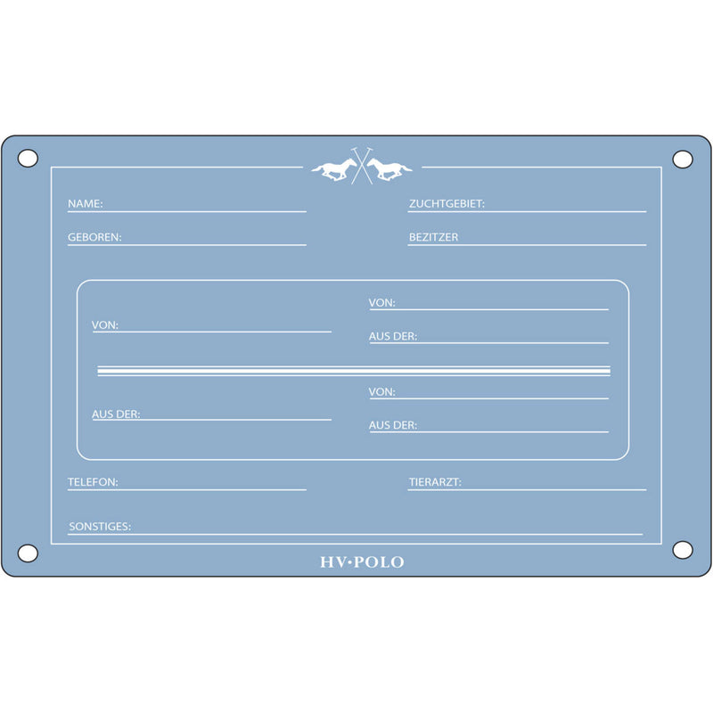 HV Polo Targa per Box HVPPolo Tedesco Powder Blue