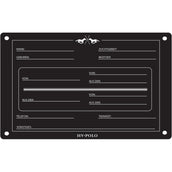HV Polo Targa per Box HVPPolo Inglese Nero