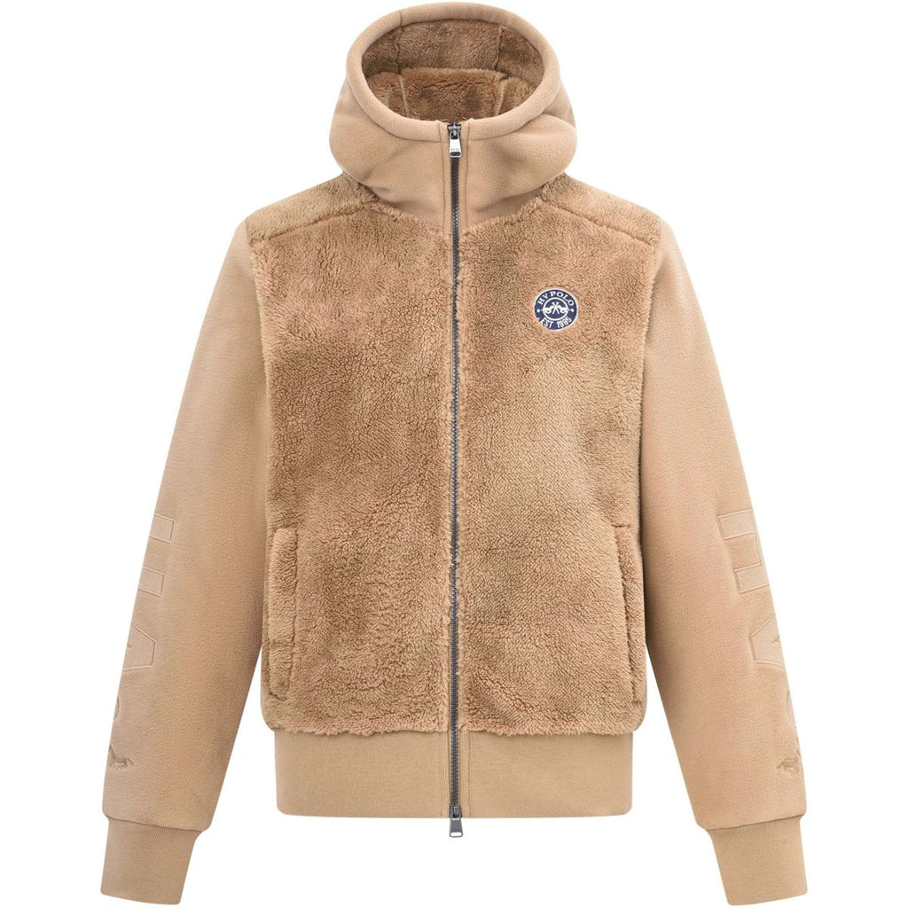 HV Polo Felpa con cappuccio e zip HVPRoyce Camel