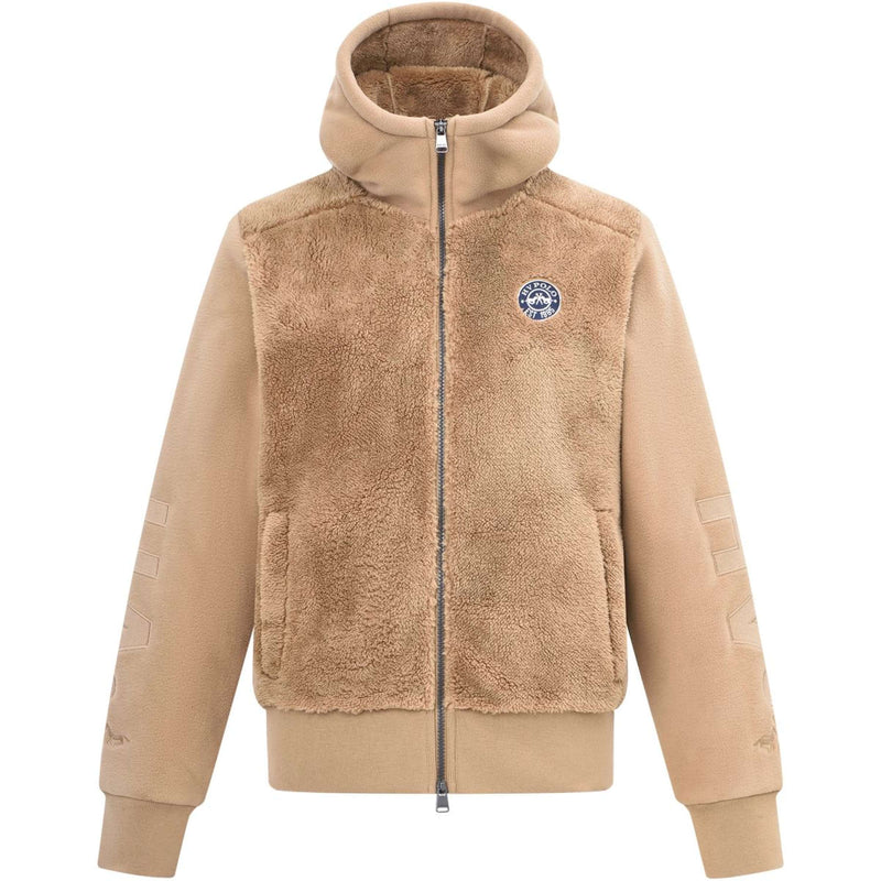 HV Polo Felpa con cappuccio e zip HVPRoyce Camel