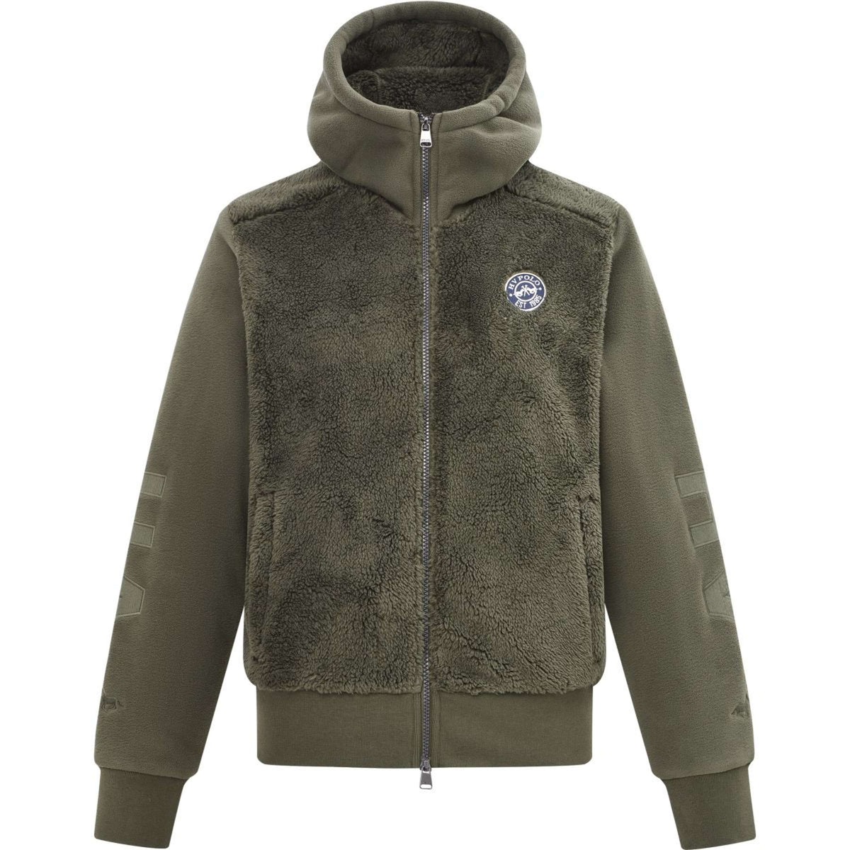HV Polo Felpa con cappuccio e zip HVPRoyce Forest Green