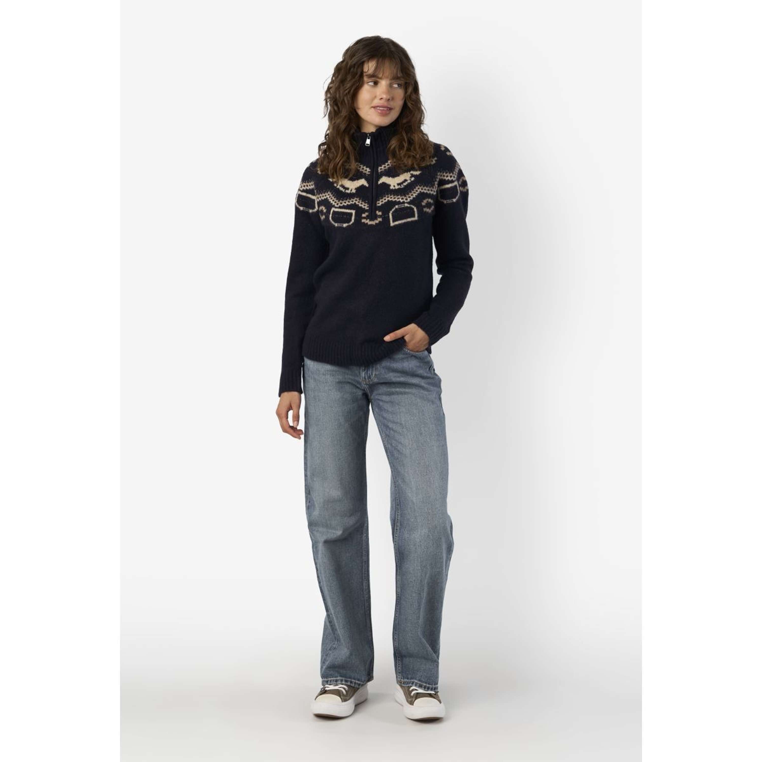 HV Polo Maglione a Collo Alto HVPJosie Navy