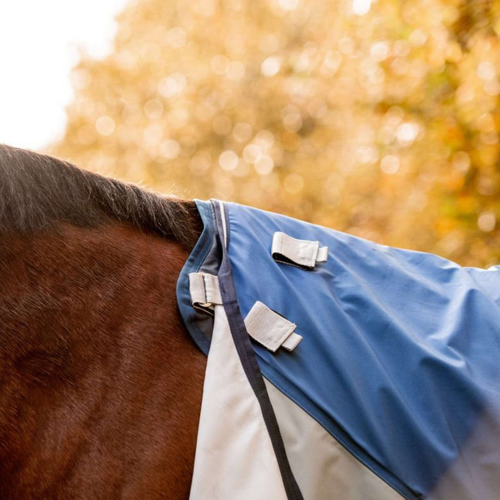 Rambo Autumn Series Turnout Punti blu scuro/grigi