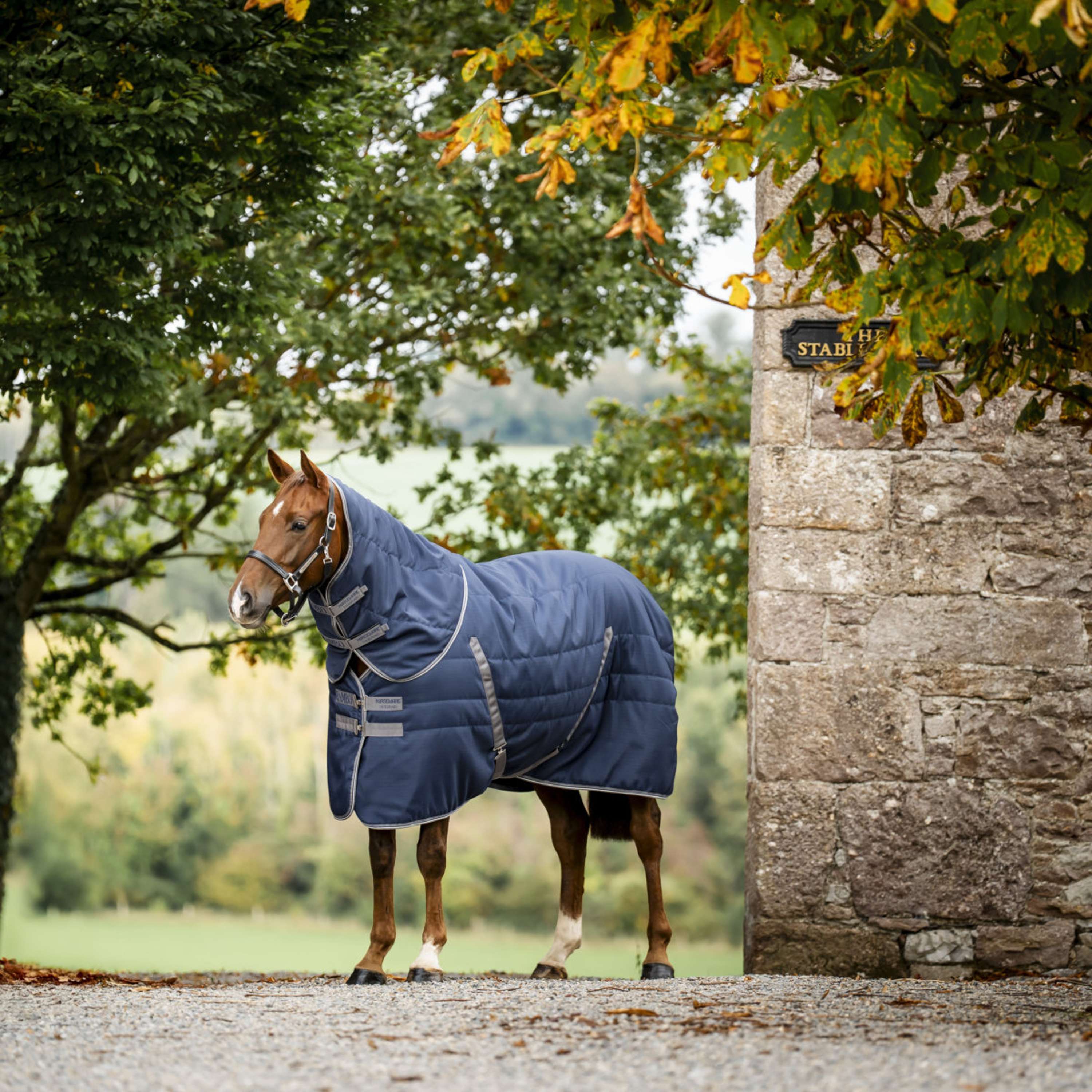Rambo Collo per coperta da scuderia 100g Navy/Thunderstorm Grey/Silver