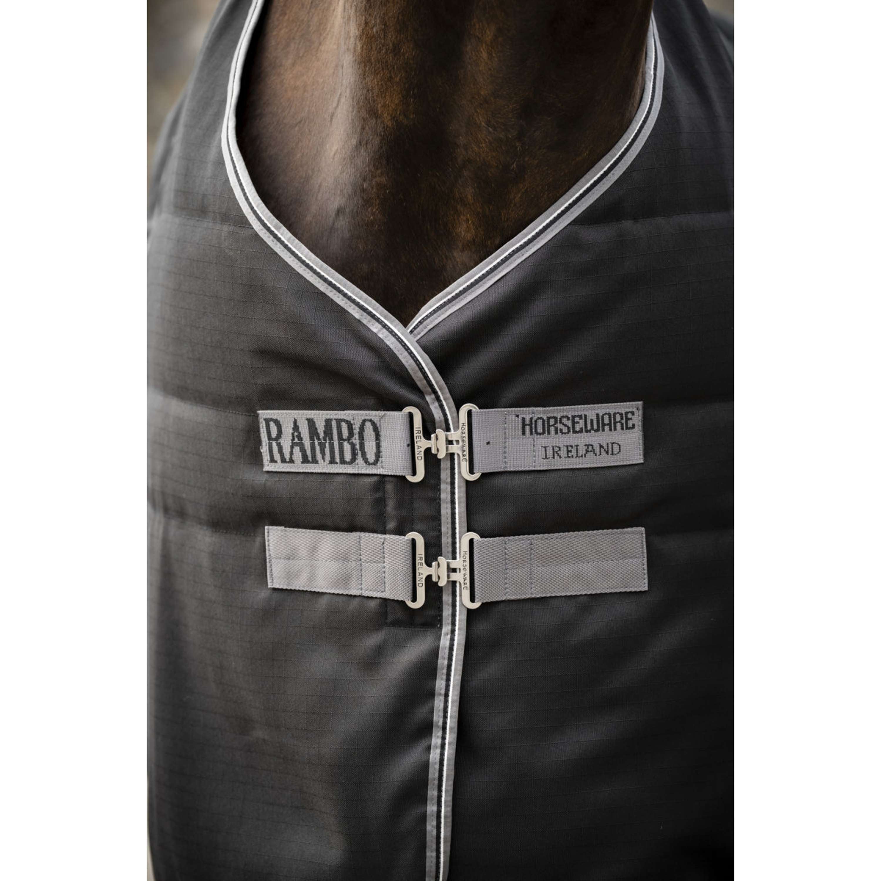 Rambo Coperta da scuderia 200g Black/Thunderstorm Grey/Silver