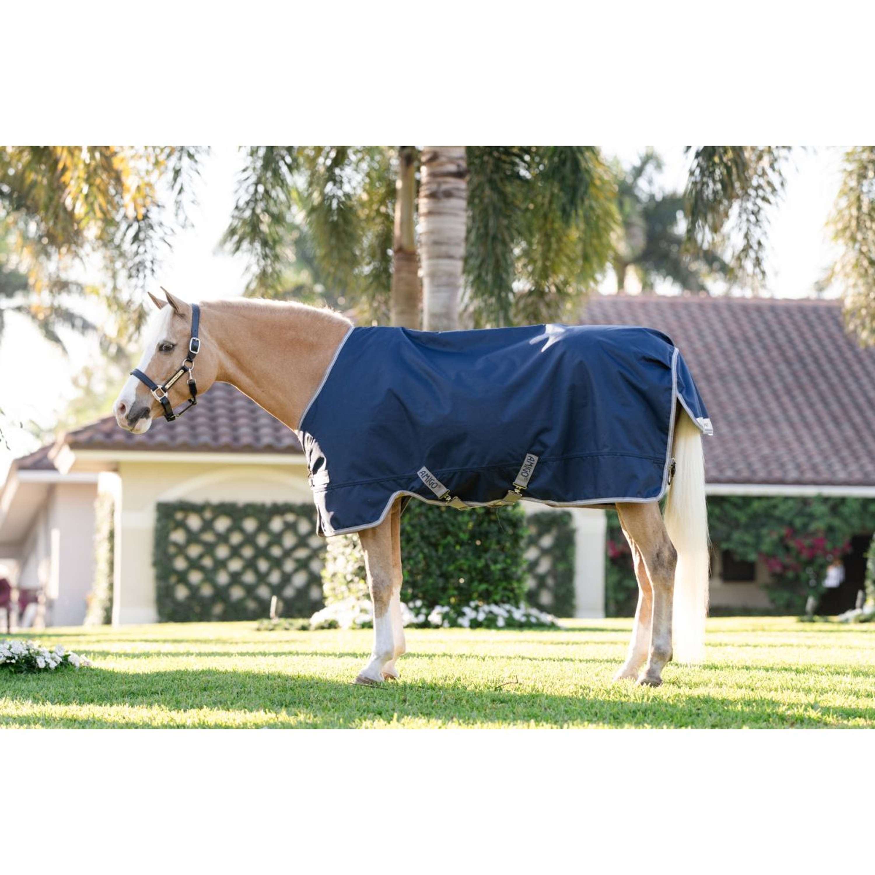 Amigo Turnout 1200D Pony 50g Blu marino/Grigio titanio/Argento