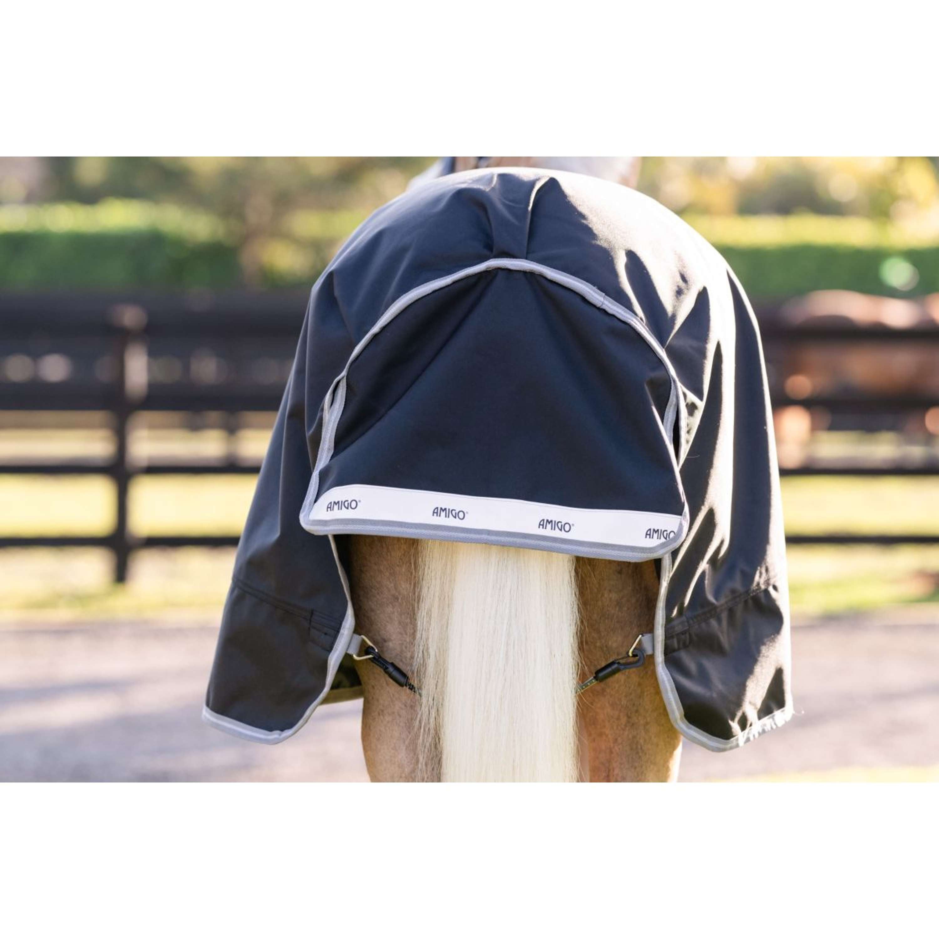 Amigo Turnout 1200D Pony 0g Nero/Grigio Titanio/Argento