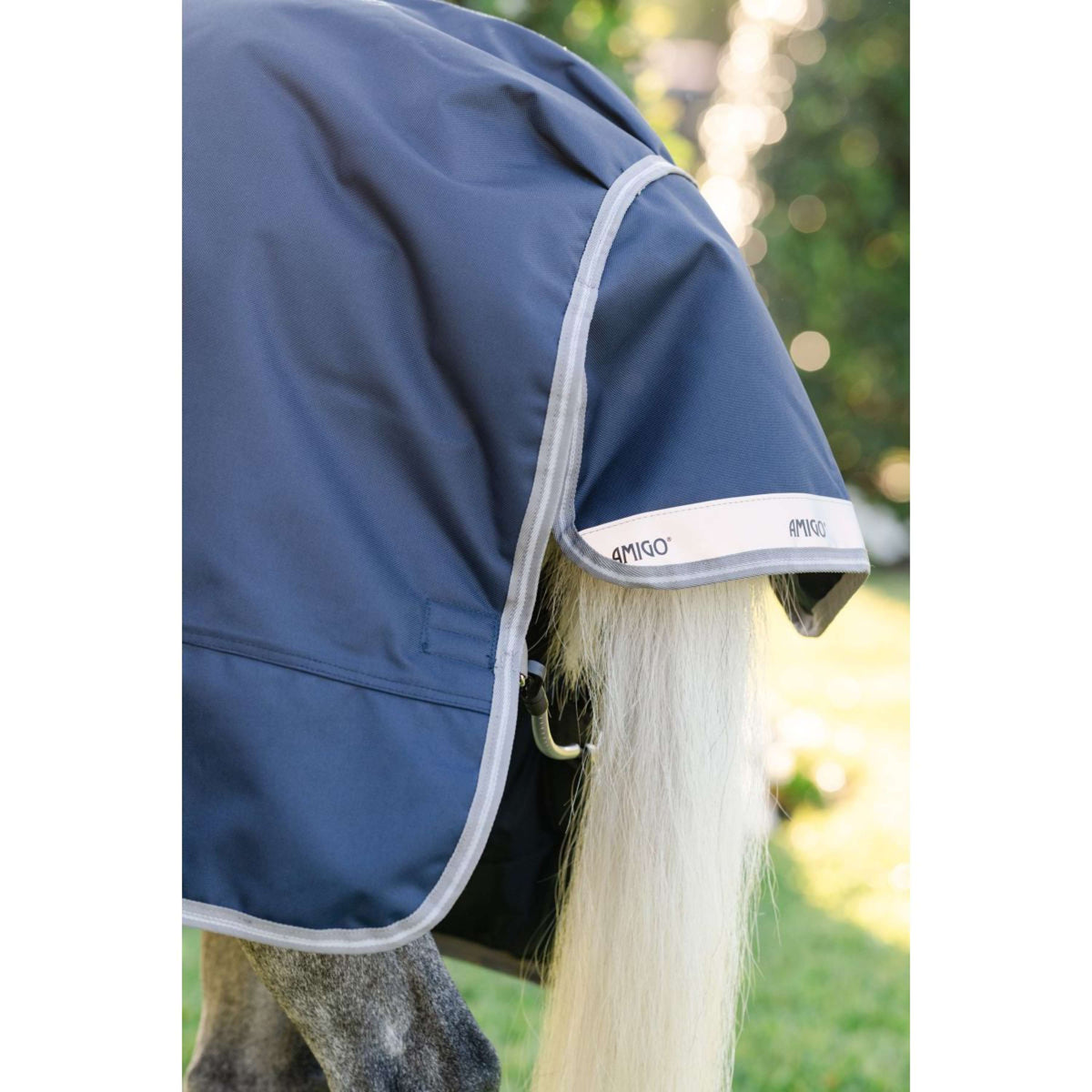 Amigo Turnout 1200D Plus Pony 50g Blu marino/Grigio titanio/Argento