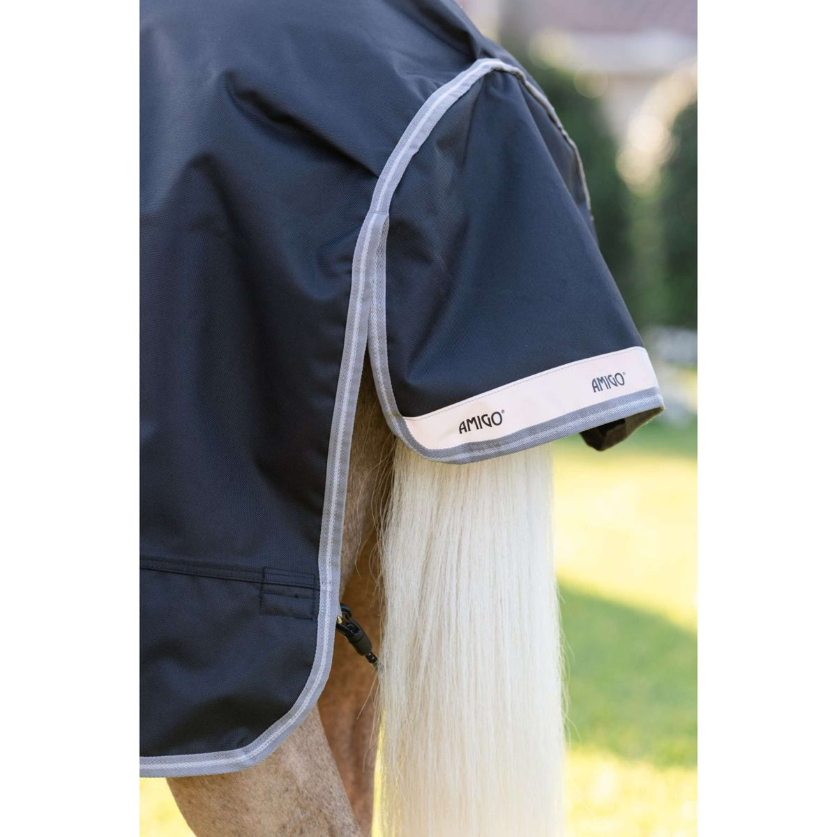 Amigo Turnout 1200D Plus Pony 0g Nero/Grigio Titanio/Argento