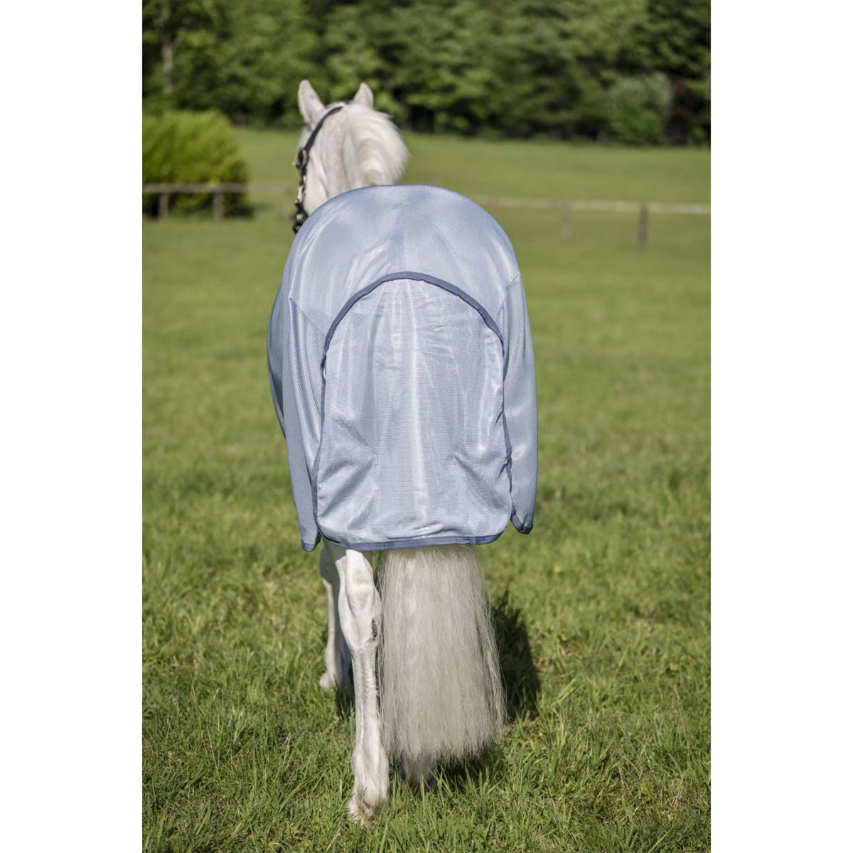 Amigo Bug Rug Pony Heather Blue/Blue/Silver