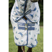 Amigo Bug Rug Plus Pony Dragonfly Print/Silver/Blue/Sage
