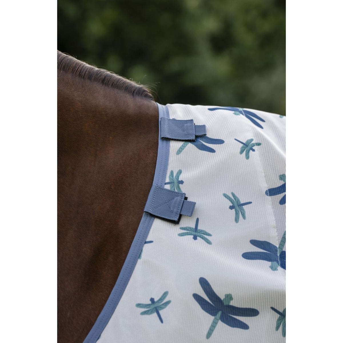 Amigo Bug Rug Dragonfly Print/Silver/Blue/Sage