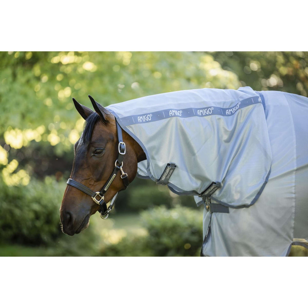 Amigo Coperta Antimosche Integrated Heather Blue/Blue/Silver