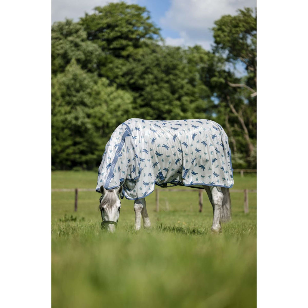 Amigo Coperta Antimosche Integrated Dragonfly Print/Silver/Blue/Sage