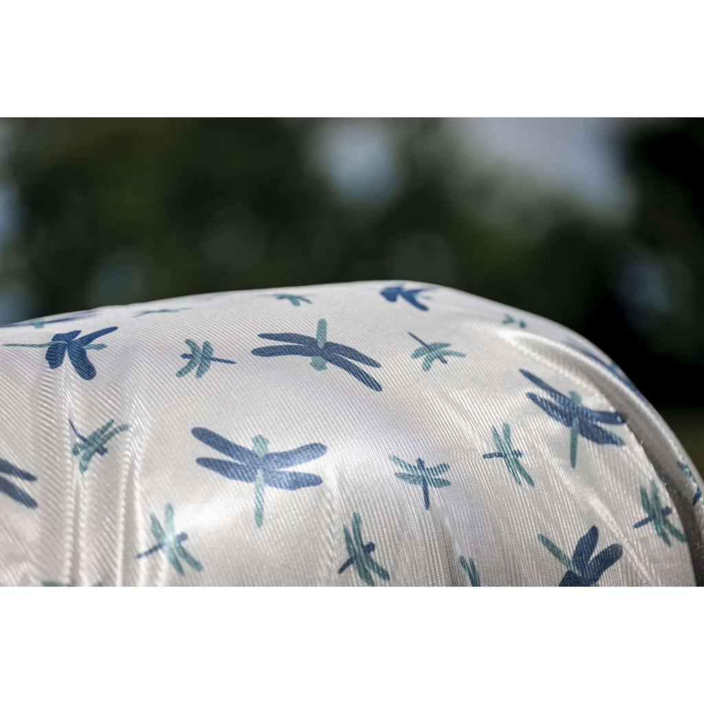 Amigo Coperta Antimosche Integrated Dragonfly Print/Silver/Blue/Sage