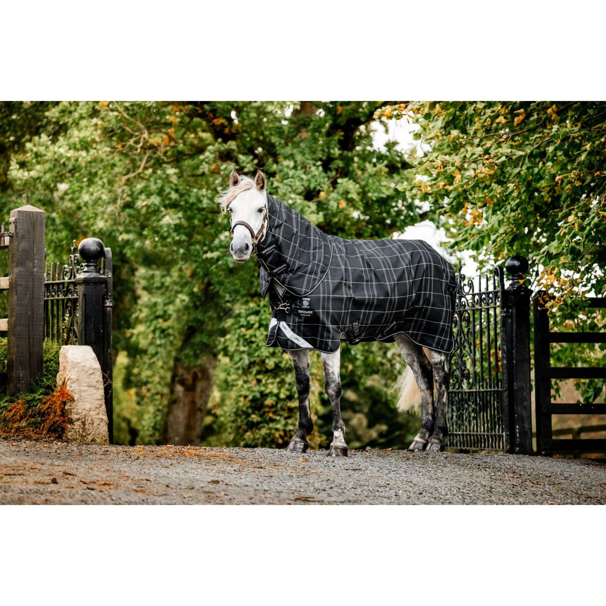 Rhino Turnout Plus Pony Bundle 0g + 200g Nero a quadri/nero/bianco