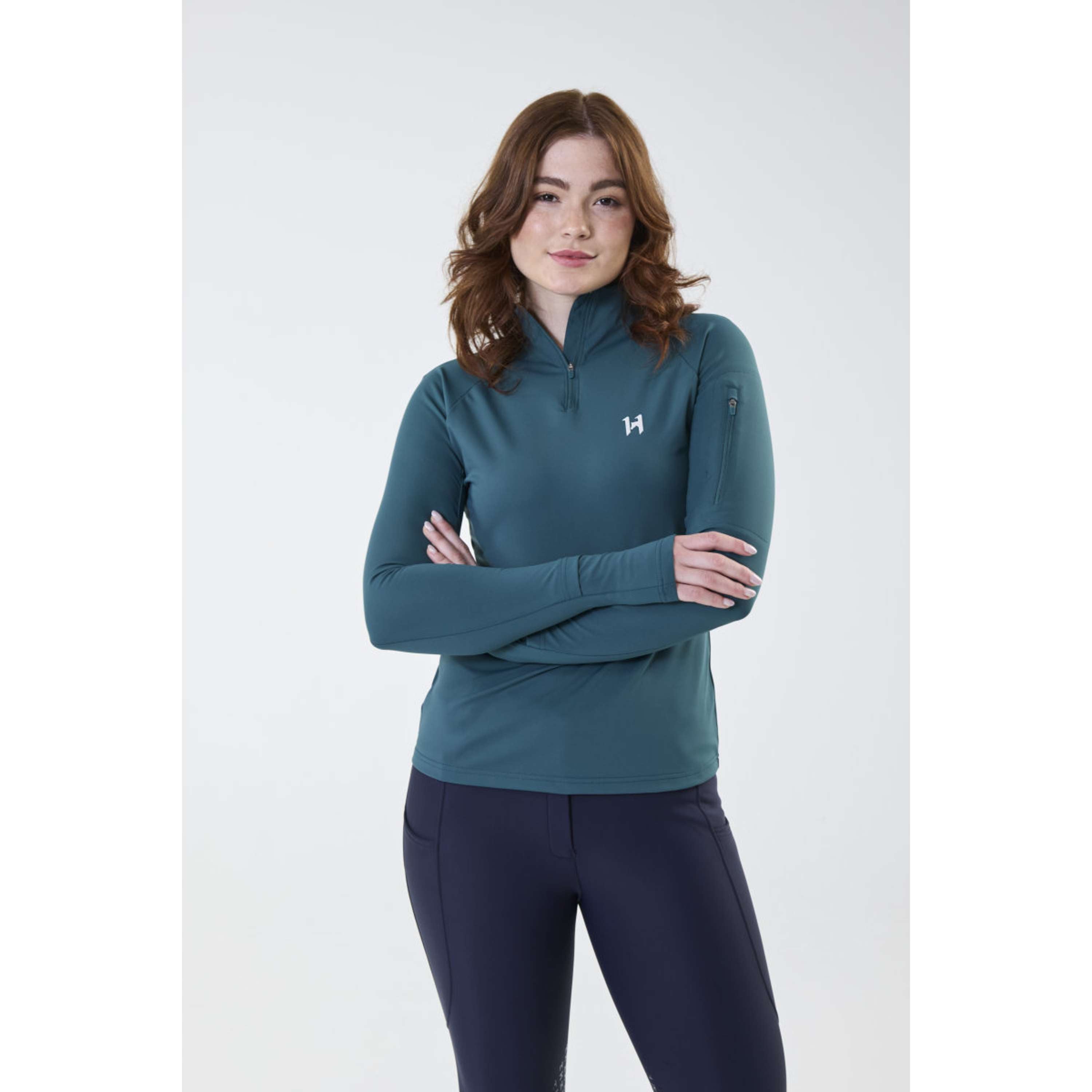 Horseware Maglia Strive Winter Zip Dynasty Green