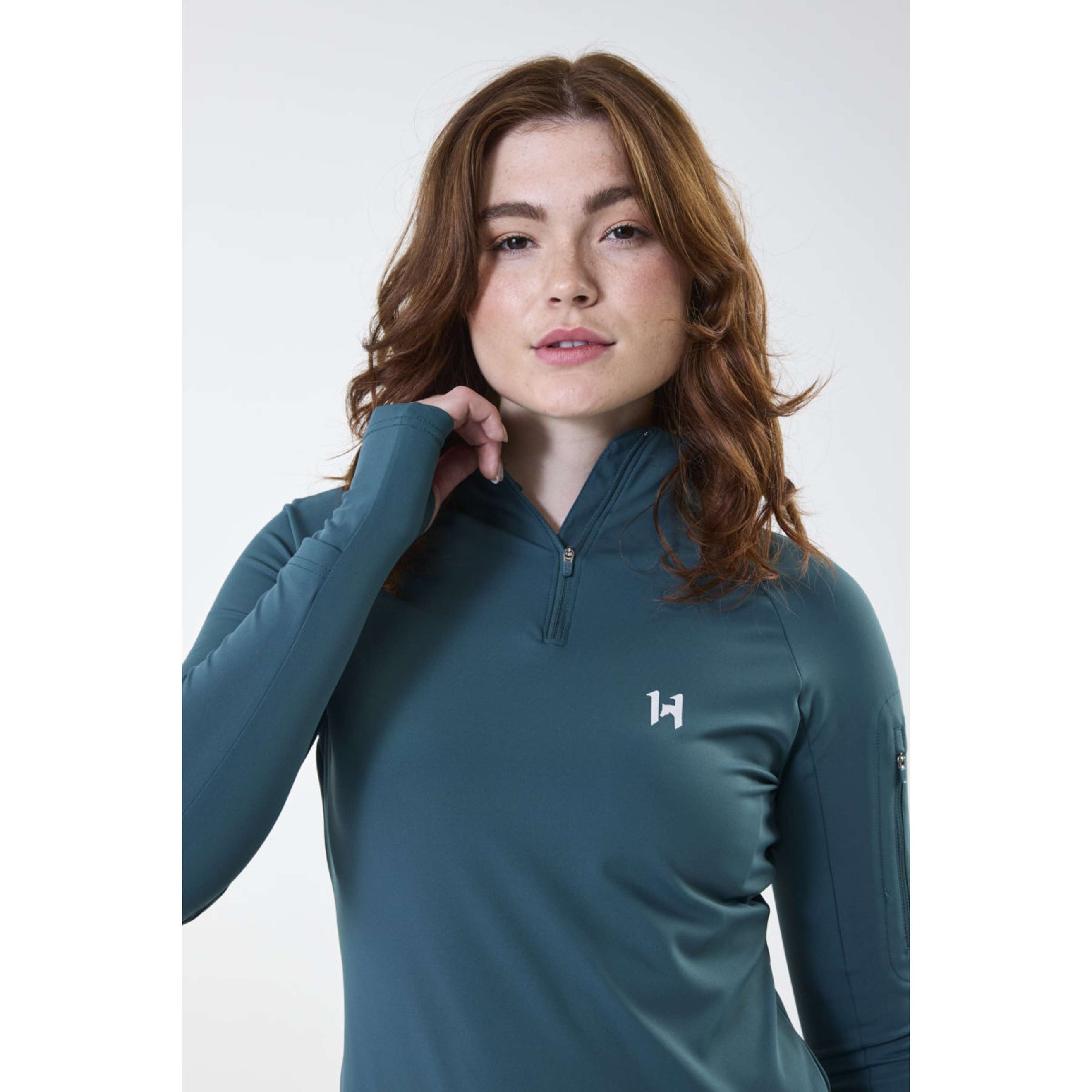 Horseware Maglia Strive Winter Zip Dynasty Green