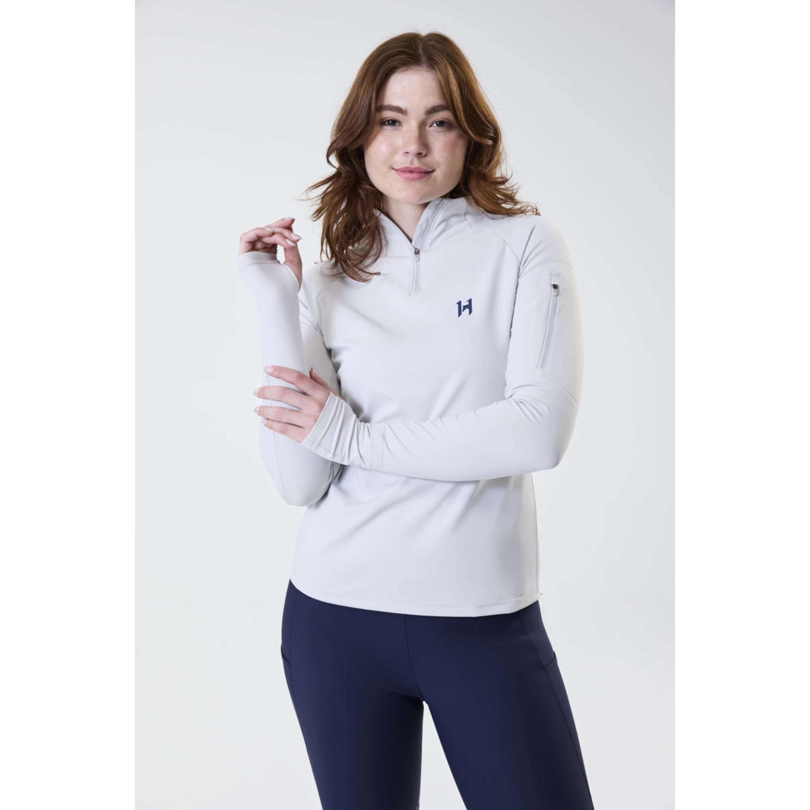 Horseware Maglia Strive Winter Zip Grigio