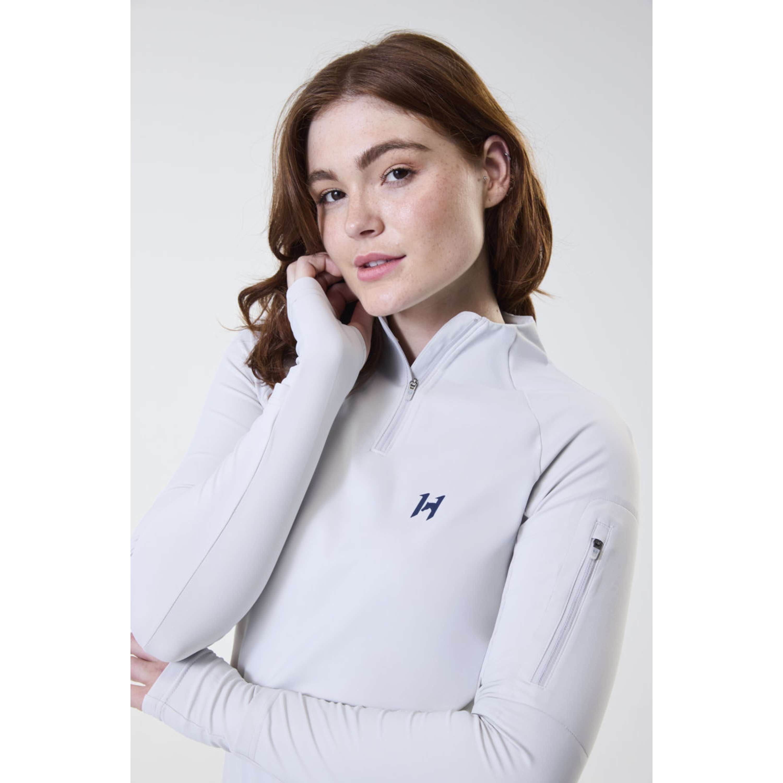 Horseware Maglia Strive Winter Zip Grigio