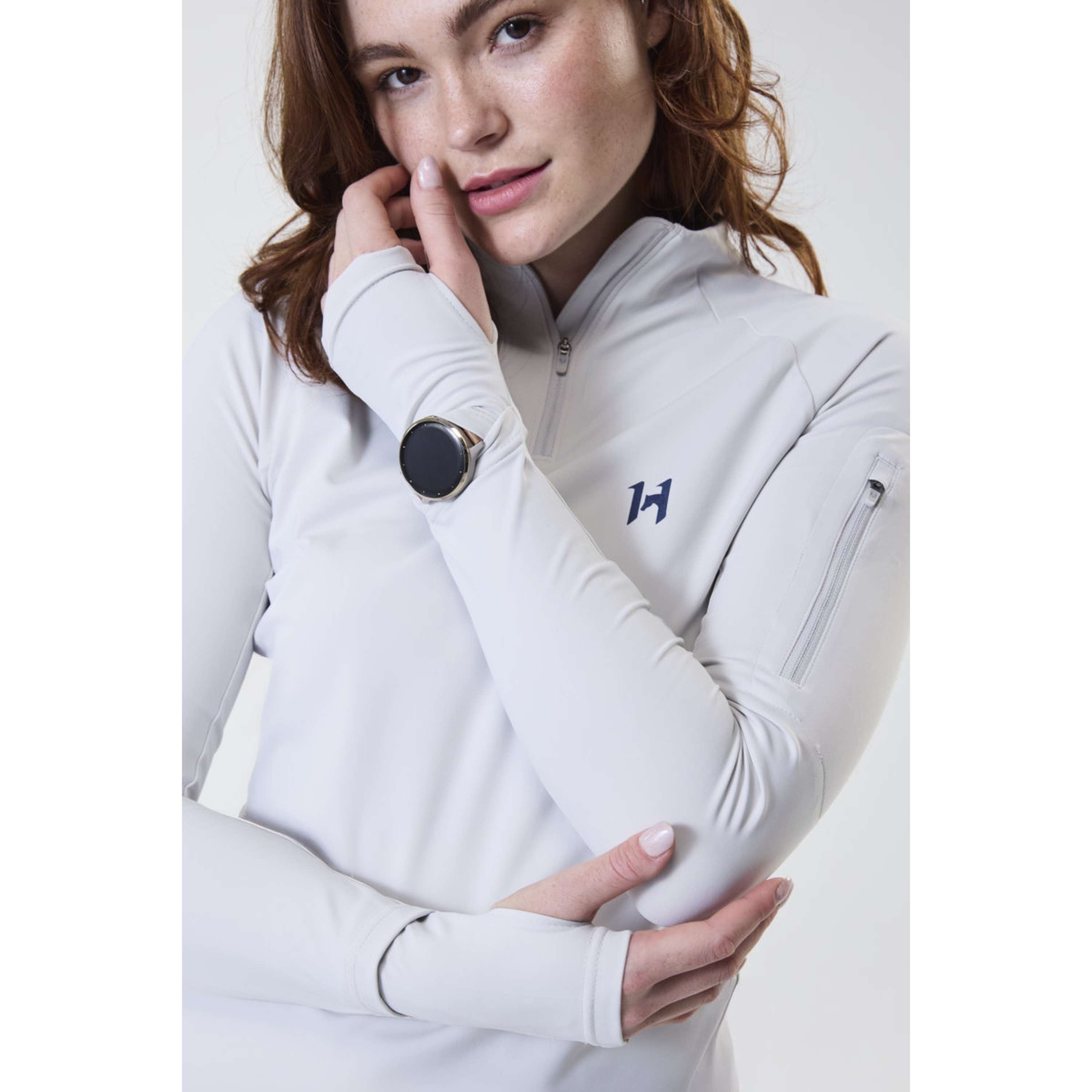 Horseware Maglia Strive Winter Zip Grigio
