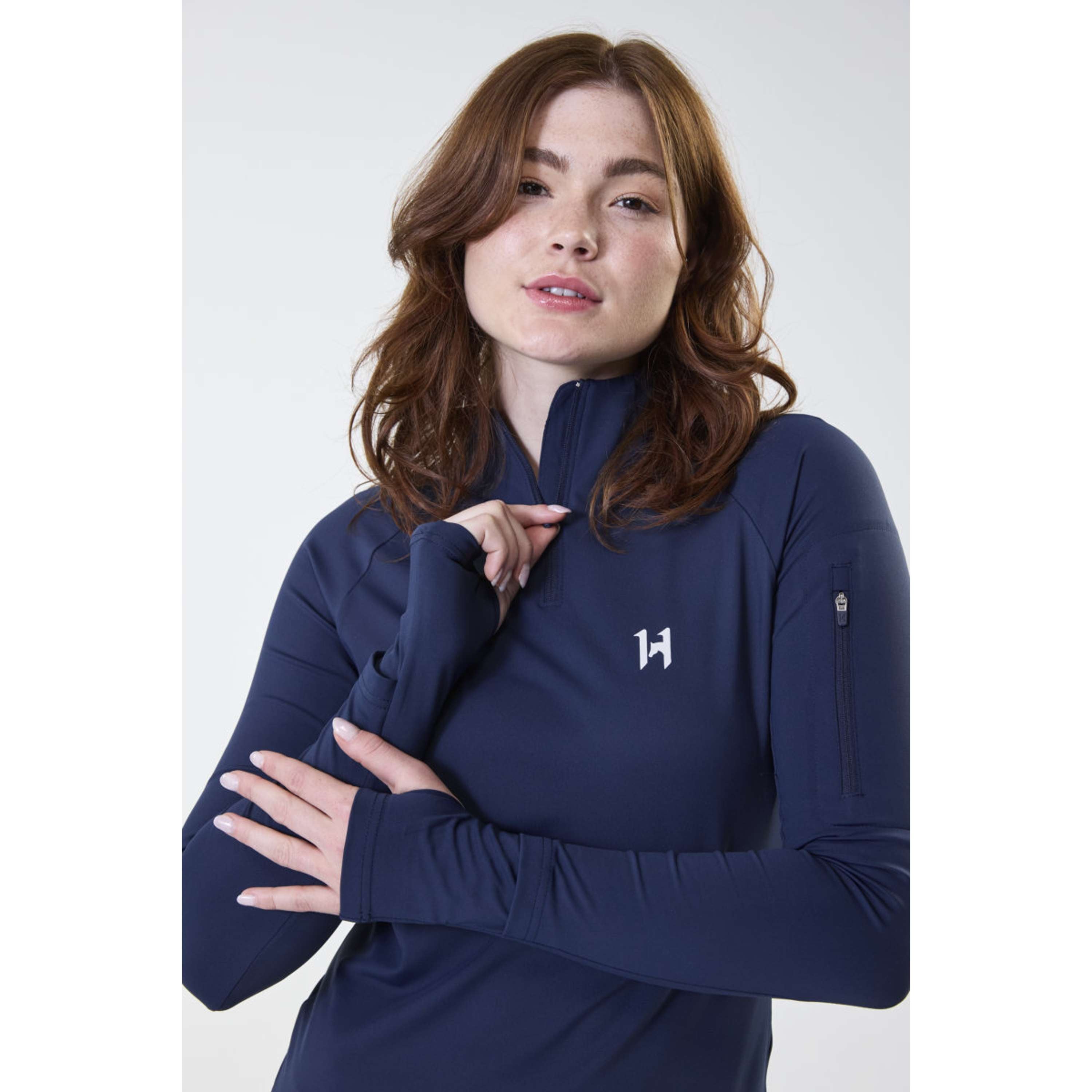 Horseware Maglia Strive Winter Zip Core Navy