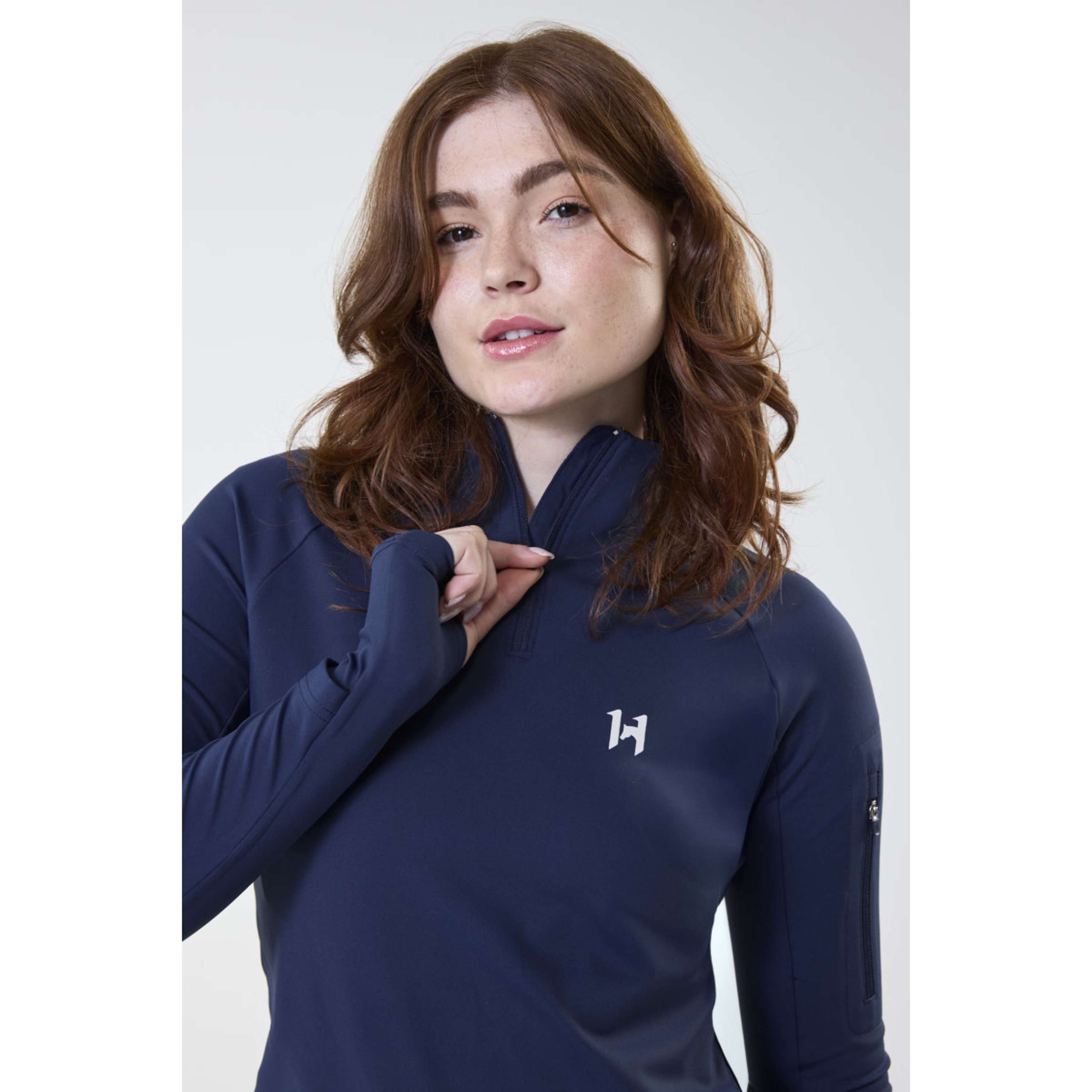 Horseware Maglia Strive Winter Zip Core Navy