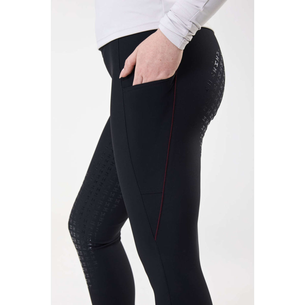 Horseware Leggings da Equitazione Invernali Optifit Full Seat Core Black