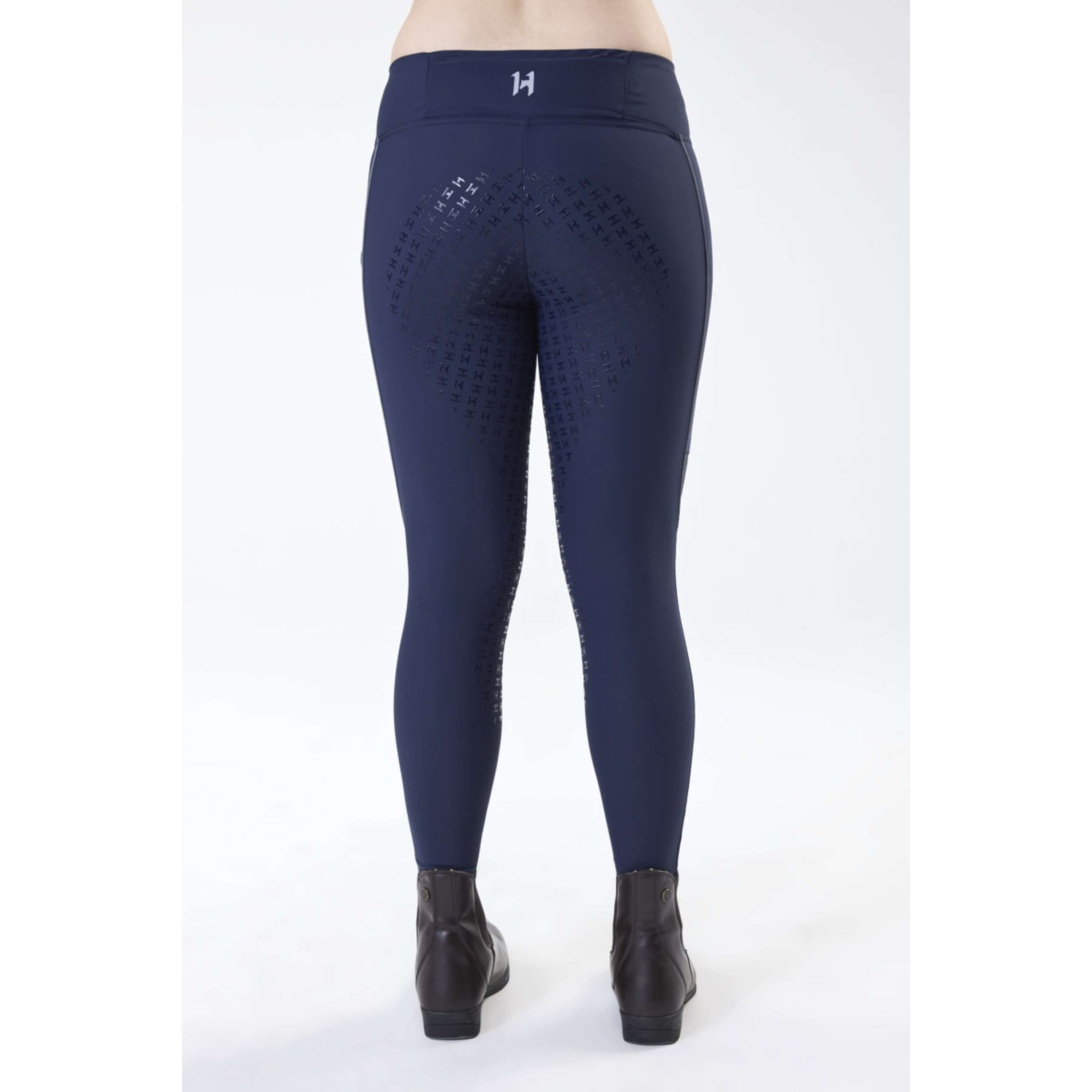 Horseware Leggings da Equitazione Invernali Optifit Full Seat Core Navy