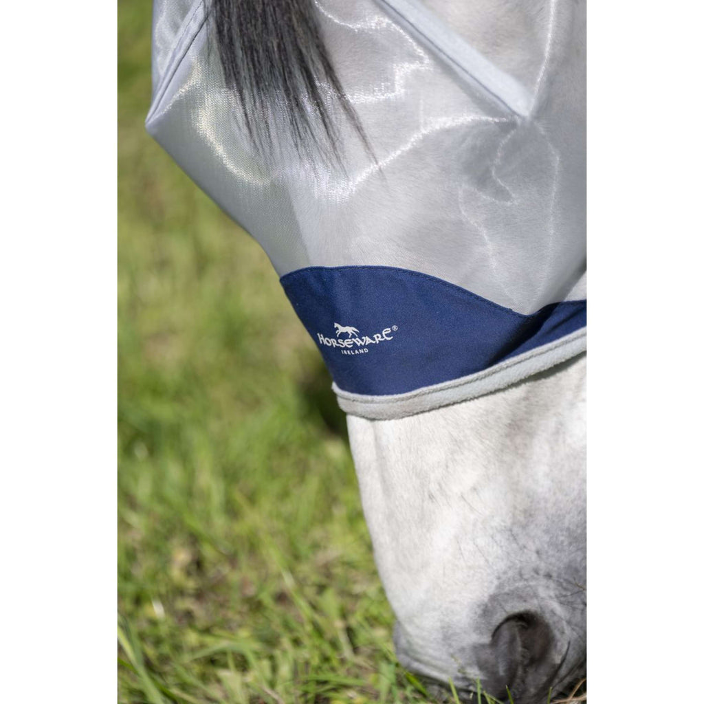Horseware Fly Mask Shield Blu marino/Argento