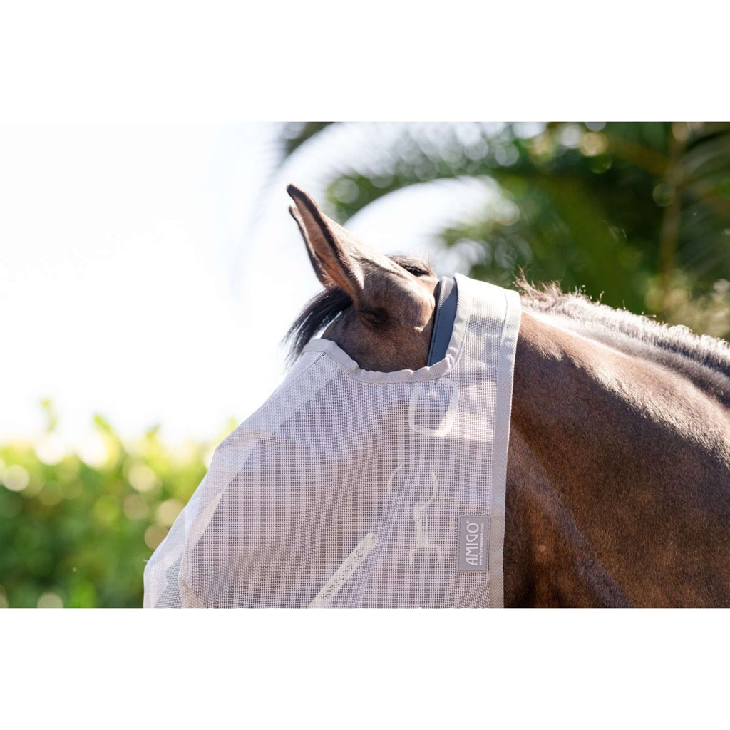 Amigo Maschera per Mosche Senza orecchie Argento/Grigio Titanio/Argento