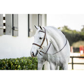 Horseware Briglia Pony Hunter Cavesson con Riens Dark Tan