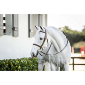 Horseware Briglia Pony Hunter Cavesson con Riens Dark Tan